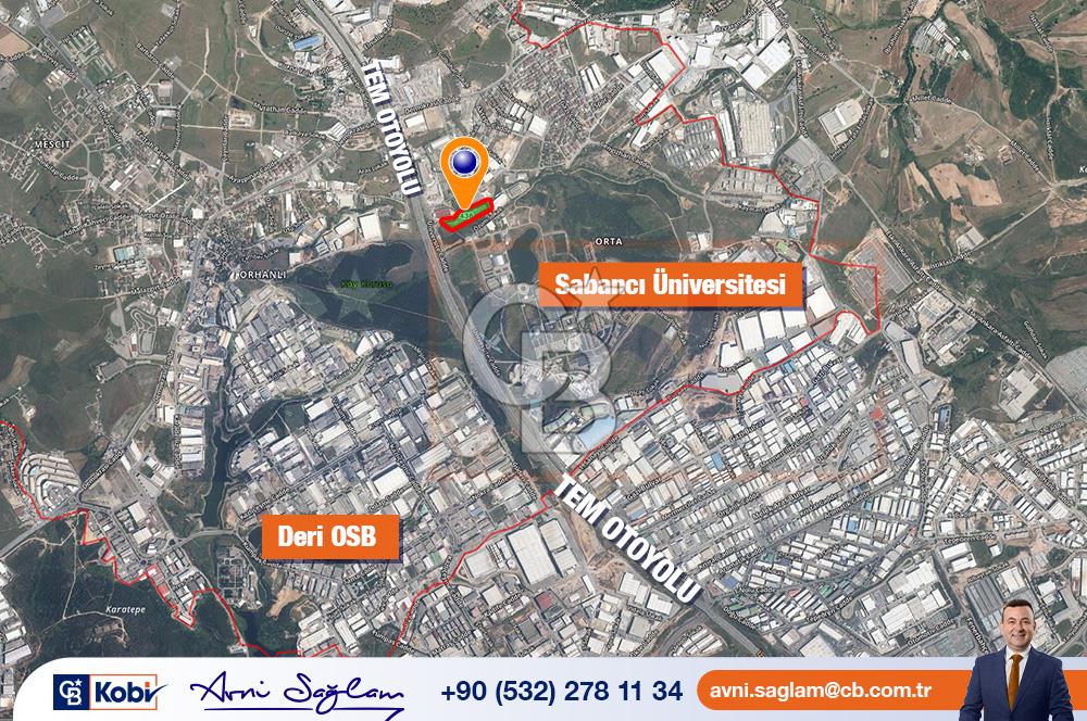 Tuzla Orhanlı'da TEM cepheli Satılık 9250 m² Arsa 