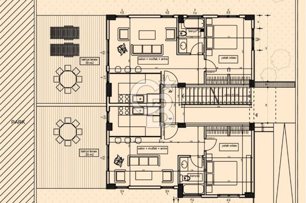 1 AY SONRA TESLİM VİLLA TADINDA!. DUBLEKS DAİRE 150M2 YATAY İMAR