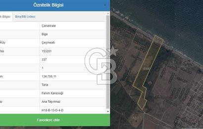 ÇANAKKALE BİGA ÇEŞMEALTI DENİZE SIFIR EMSALSİZ SATILIK ARAZİ