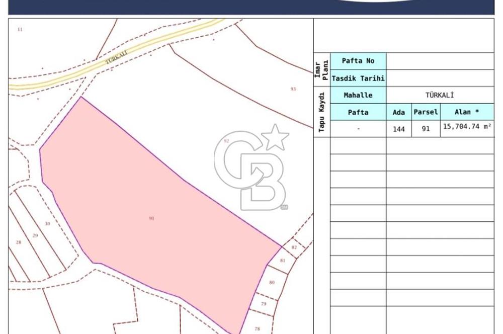 BALIKESİR ALTIEYLÜL TÜRKALİ MH'DE 15.704M² SATILIK TARLA