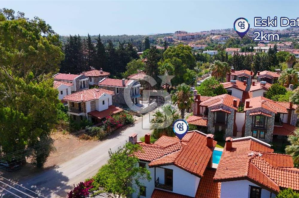 Eski Datça'da Havuzlu Müstakil 110m² Bahçeli Garajlı Villa