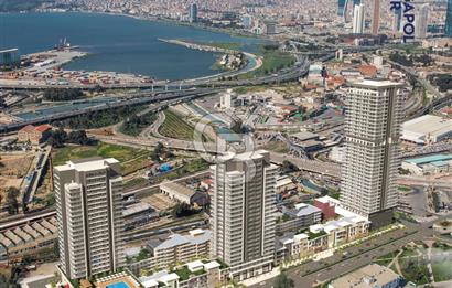 Megapol İzmir Rezidans Projesinde Manzaralı 1+1 Satılık