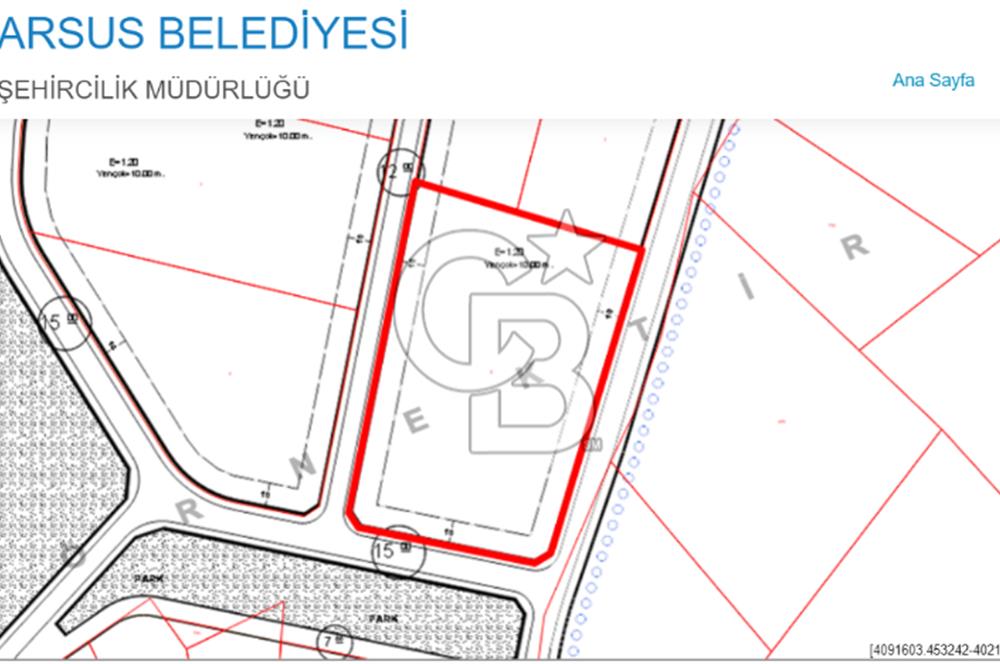 Tarsus Bolatlı ‘da Emsalsiz Konut İmarlı 11.601 M2 Arsa