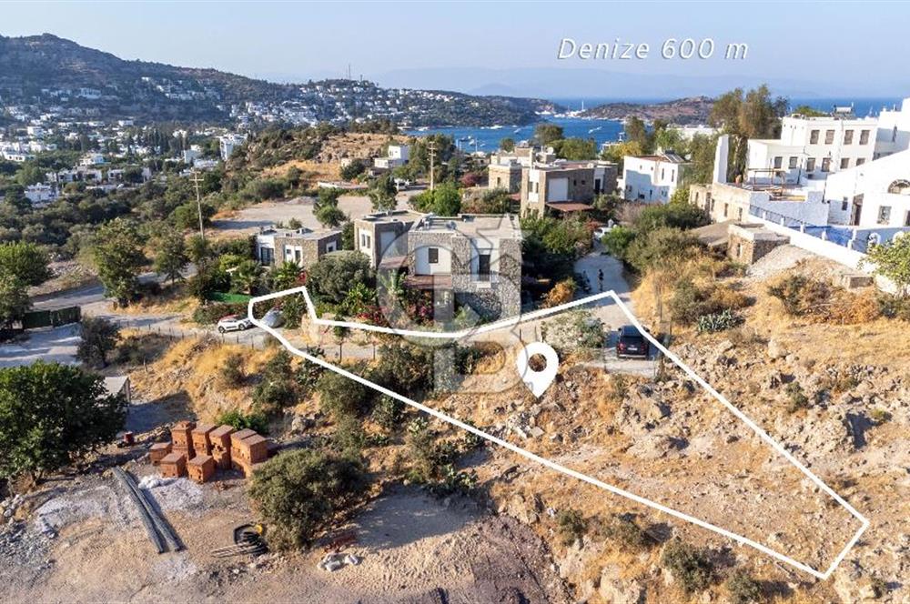 Bodrum Türkbükü'nde Denize 600 m Satılık İmarlı Arsa