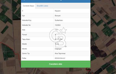 BÜNYAN SULTANHANI'NDA OTOYOLA YAKIN- 26.454 M2 YATIRIMLIK TARLA
