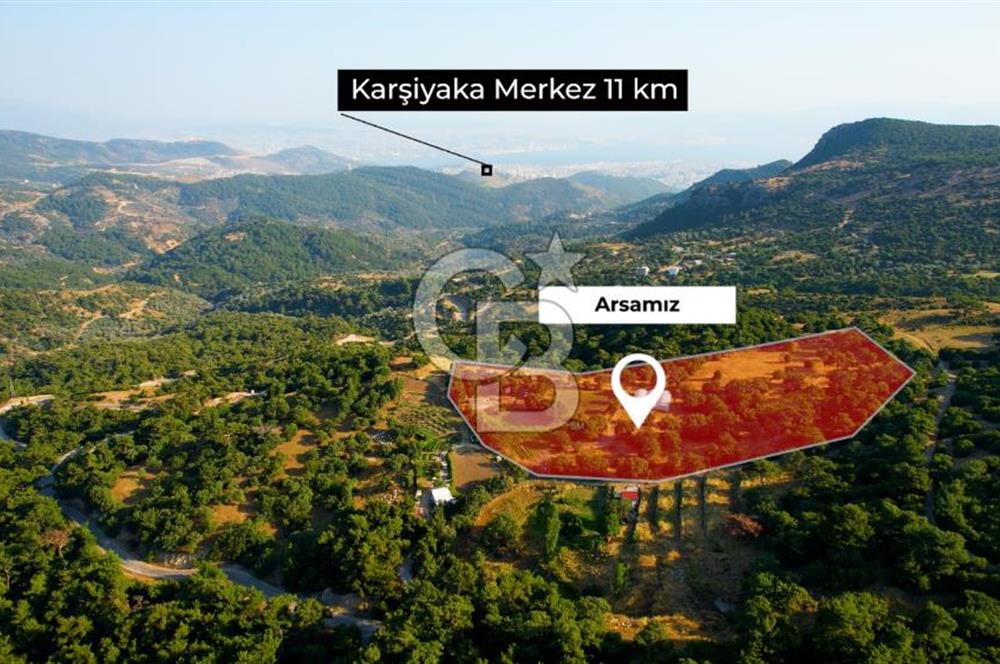 İZMİR YAMANLARDA 27.799M2 ENFES DOĞA VE DENİZ MANZARALI ARAZİ