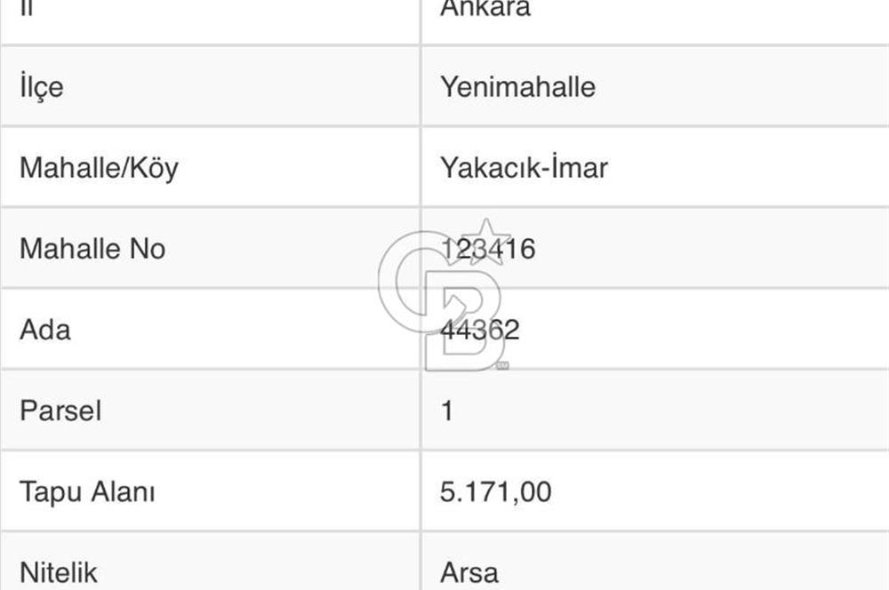 HURDACILAR SANAYİ BÖLGESİNDE 1 EMSAL TEK TAPU TİCARİ ARSA