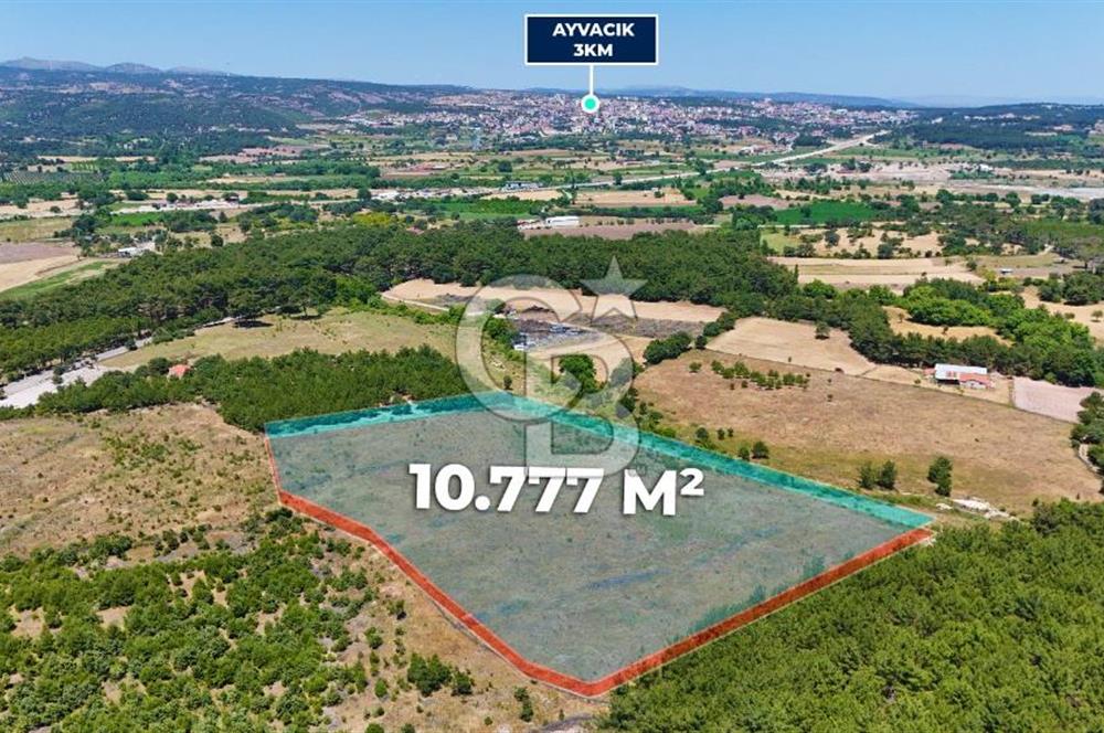 ASSOS SAZLI'DA İMARLI 10.777 M² SATILIK ARSA