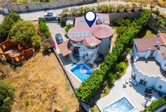 Kozbeylide Satılık 4+2 Müstakil Deniz Manzaralı Havuzlu Villa