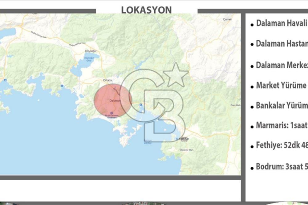 Muğla Dalaman merkezde iskanlı 3+1 dubleks sıfır daire
