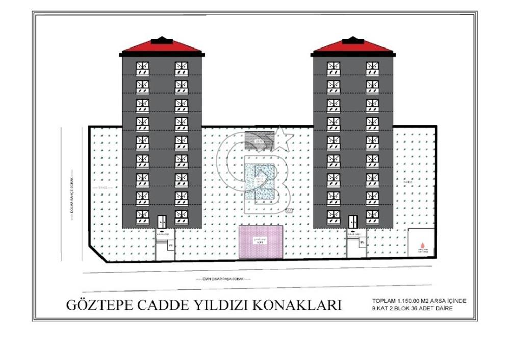 Projeden Satılık 3+1 Daire (6. Kat)