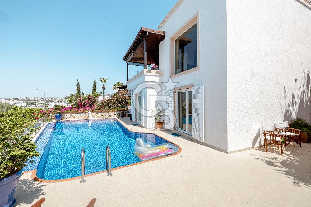 Bodrum Bardakçı Mevkiinde Satılık Deniz Manzaralı Müstakil Villa