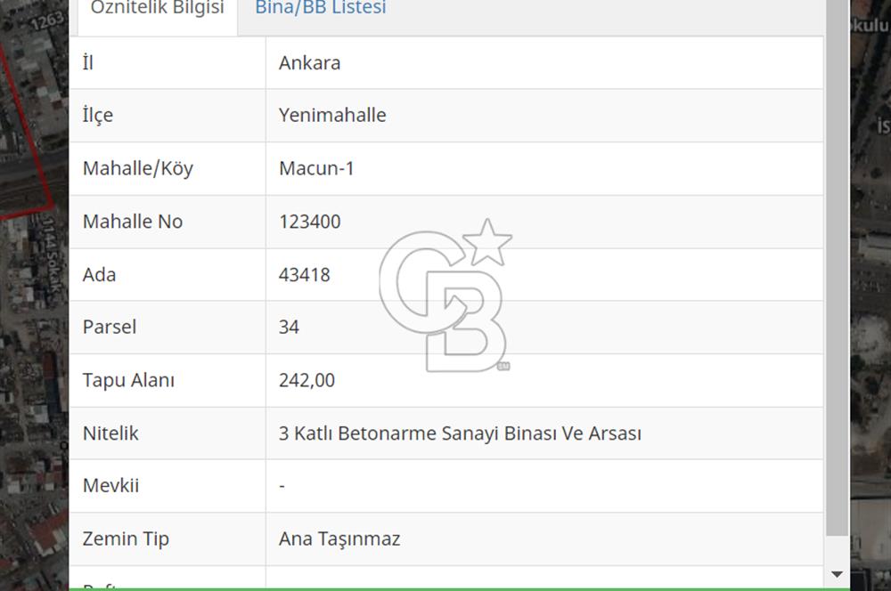 ART Gayrimenkulden Ostim OSB Ayyıldız da Satılık Dükkan