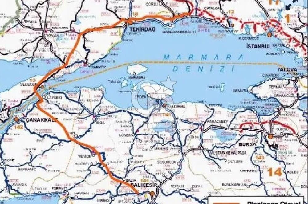 YENİ YAPILACAK OTOBAN YANİ, KADASTRAL YOLA CEPHELİ SATILIK TARLA