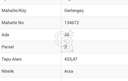 ÇANAKKALE|BİGA|GERLENGEÇ KÖYÜ-SAZLIK MEVKİNDE SATILIK ARAZİ/ARSA