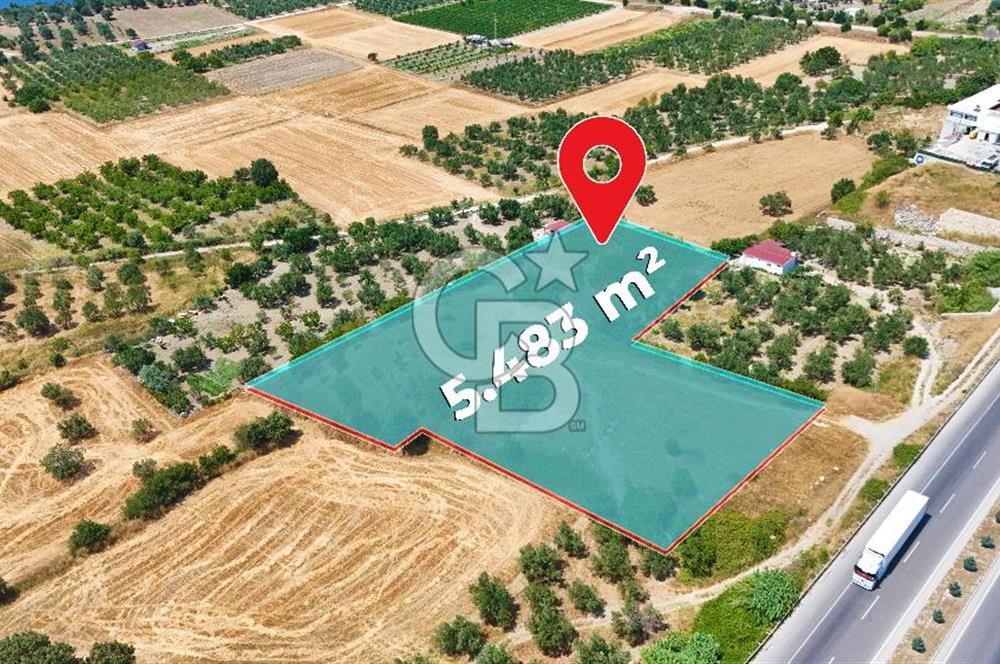 Çanakkale İntepe'de Yola 40m 5.483 M² Satılık Fırsat Tarla !