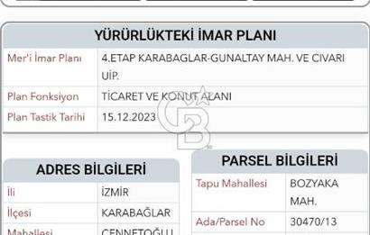 Karabağlar'da Satılık 10 Kat İmarlı Arsa