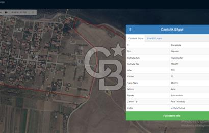 ÇANAKKALE LAPSEKİ EMEK TATİL KÖYÜNDE VİLLA İMARLI ARSA 