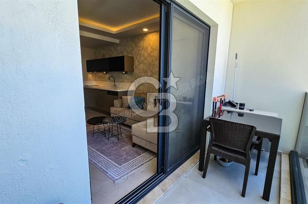 Fully furnished 1+1 residence for rent in Kuşadası Ladies Beach