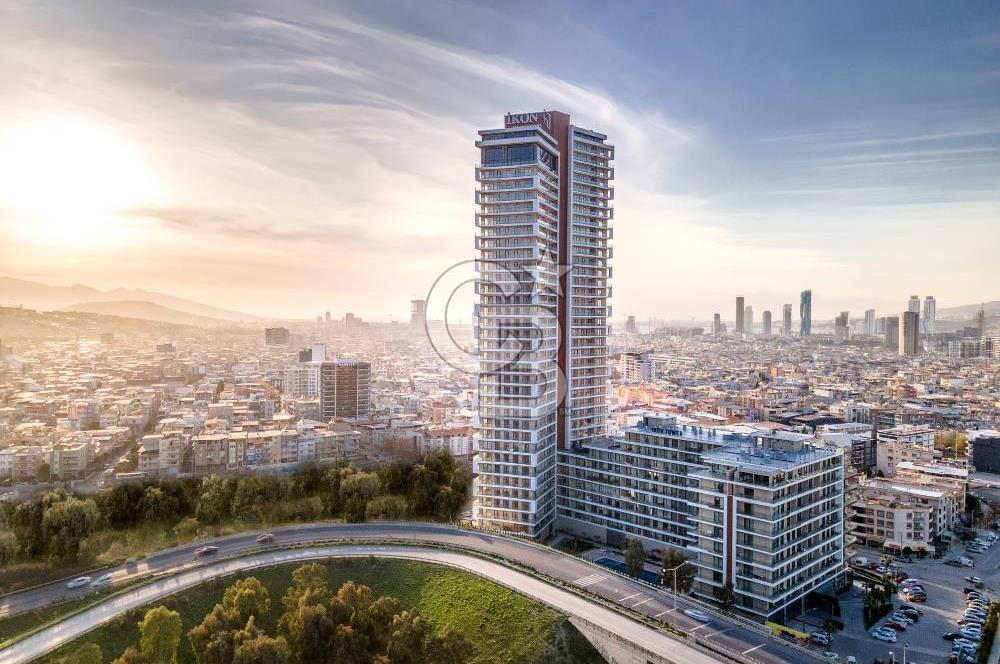 İzmir Bornova İkon Tower'da Yüksek Kat 2+1 