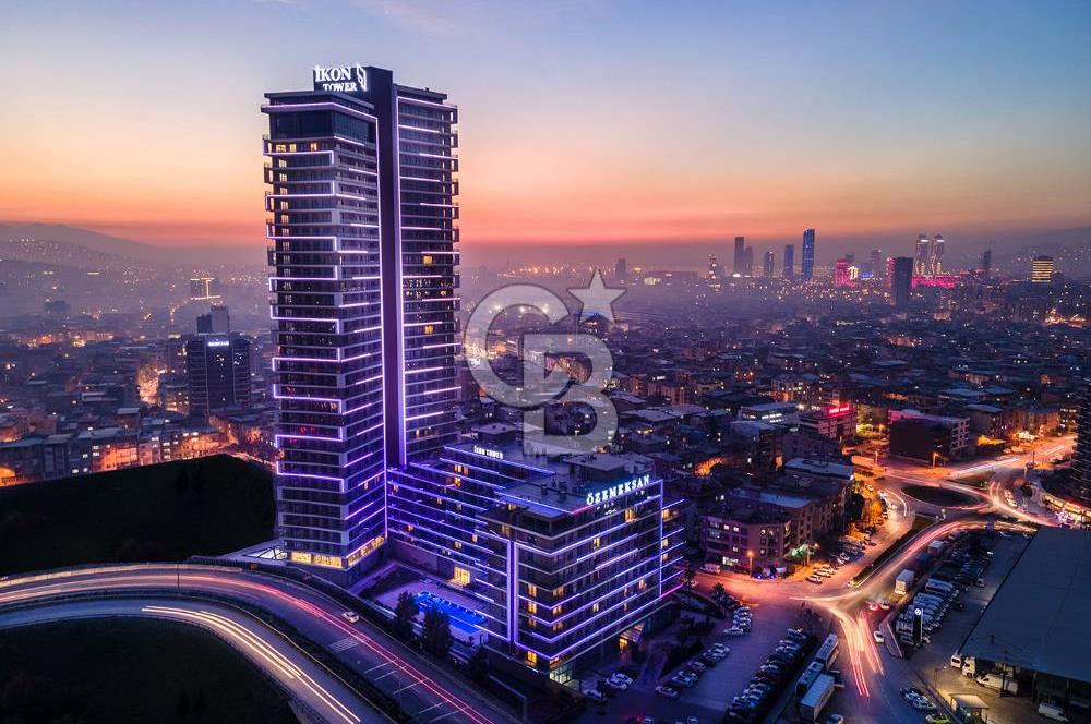 İzmir Bornova İkon Tower'da Yüksek Kat 2+1 