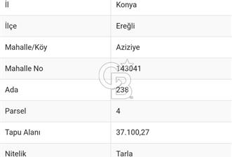 Konya Ereğli'de 2.782 m2 Satılık Arsa