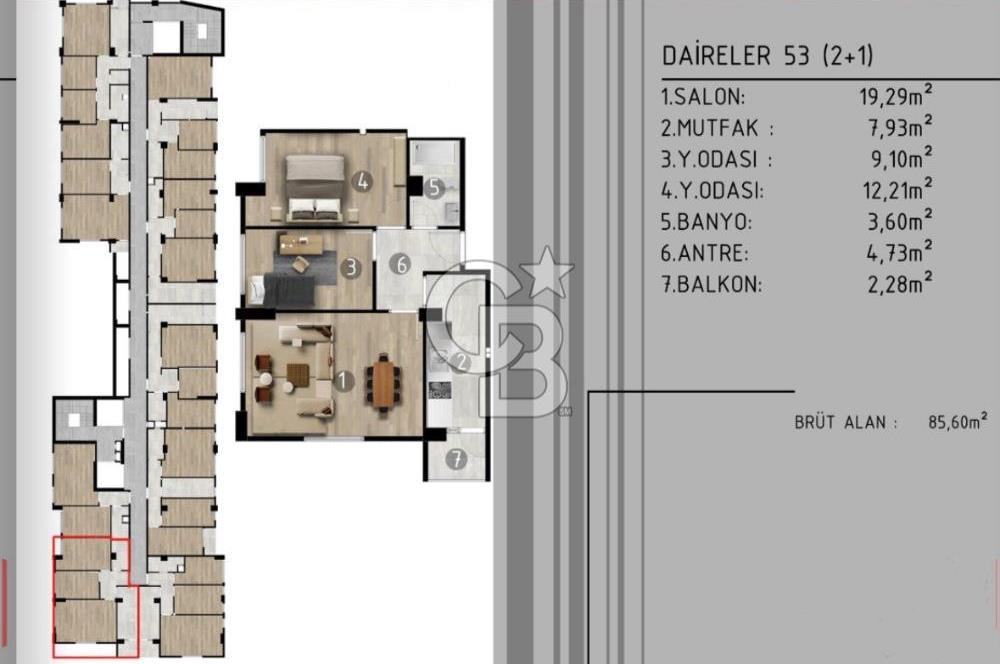 Open the doors of a brand new life in the center of the city in Zeytinburnu Beştelsiz District! 2+1 flat in a secure residence with indoor parking