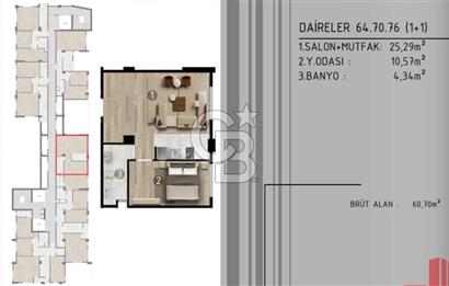 Open the doors of a brand new life in the center of the city in Zeytinburnu Beştelsiz District! 1+1 flat in a secure residence with indoor parking