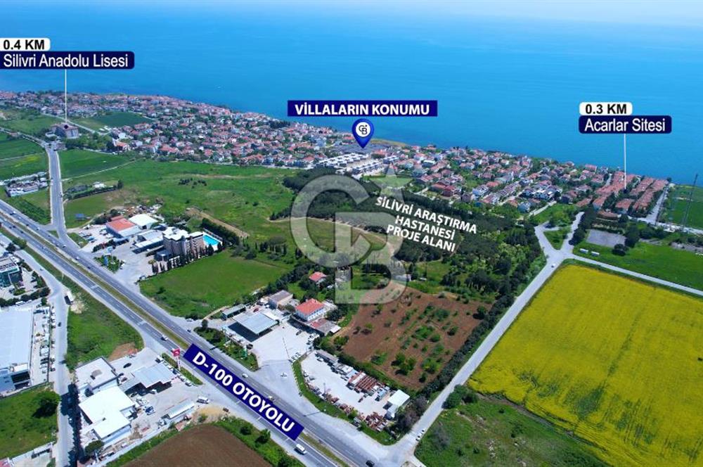 Silivri Selimpaşada Denize Sıfır Lüks 9+1 Villalar