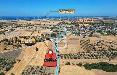 ÇANAKKALE EZİNE ÜVECİK KÖYÜ İMAR SINIRINDA 2500 m² SATILIK ARAZİ