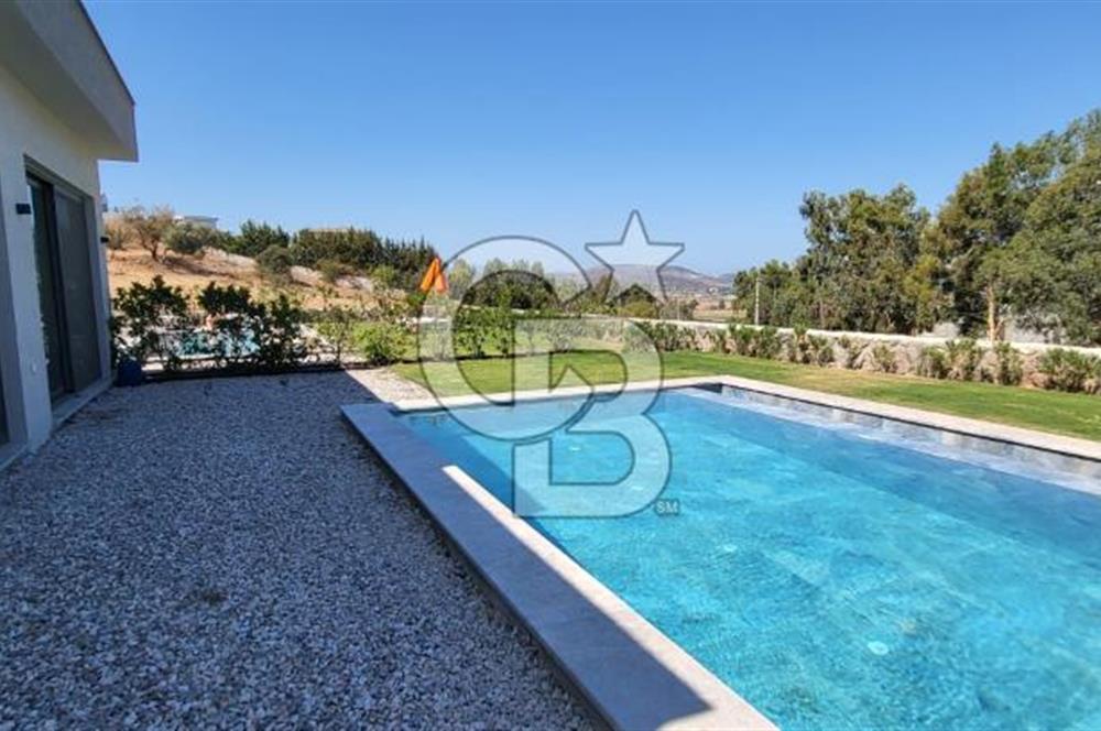 Bodrum Dörttepe göl manzaralı özel havuzlu satılık Flat Villa