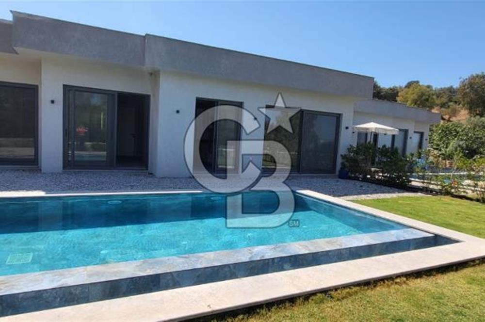 Bodrum Dörttepe göl manzaralı özel havuzlu satılık Flat Villa