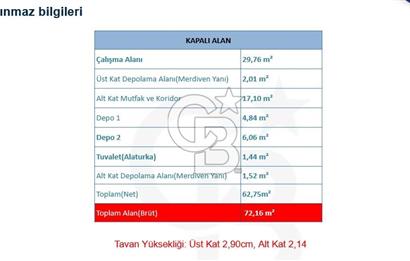 Çankaya Kabil ve Lizbon Caddesi Arasında Yapılı ve Kullanıma Hazır Depolu Dükkân