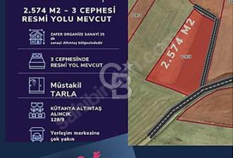 ALTINTAŞ 2.574m2 | 3 cephe yol | ORGANİZE SANAYİ