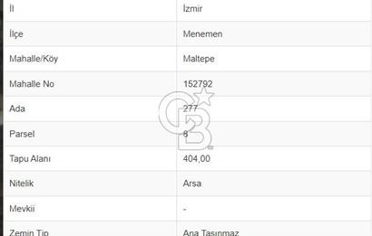 Foça Yolu Üzeri Villa İmarlı Arsa