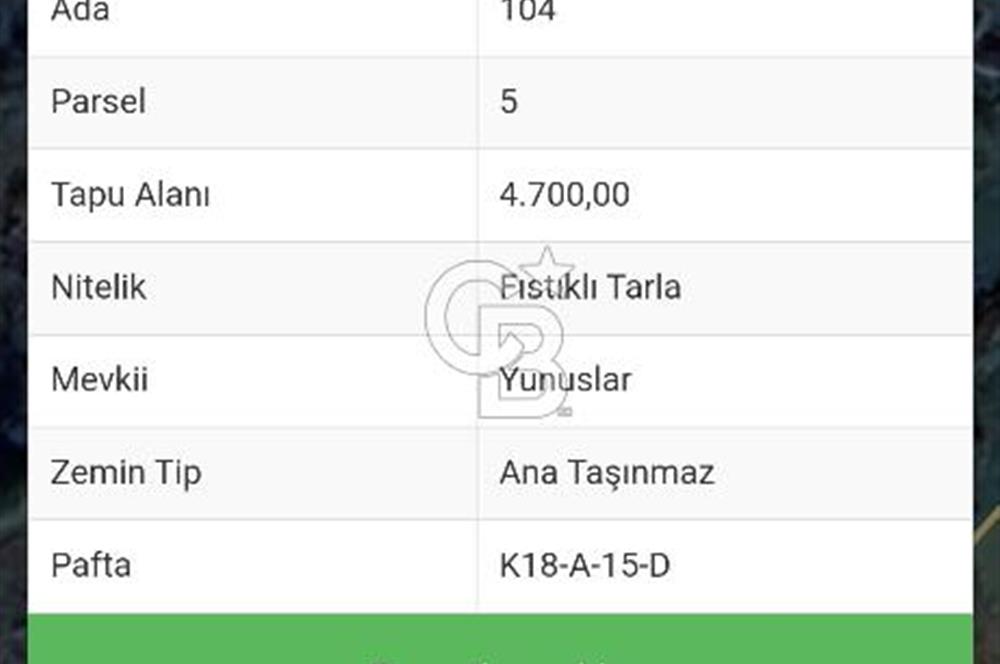 MANİSA KÖSELER'DE SATILIK 4.700 M² TARLA