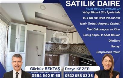 Torbalı Ayrancılar Ana Yola Cepheli Özel Dekorasyon Yatay Mimari Satılık 2+1 Daire