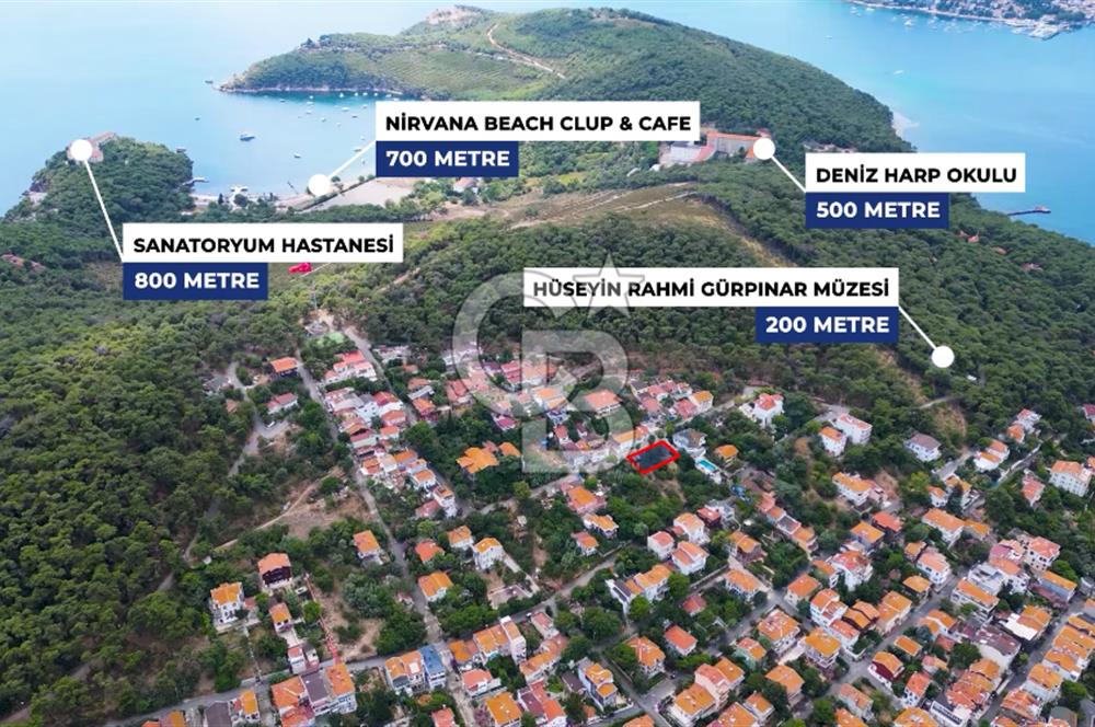 Heybeliada'da Deniz Manzaralı Konut İmarlı Arsa