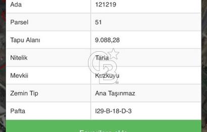 GÖLBAŞI YAYLABAĞ (BURSAL) 1000 M2 SATILIK KÖK TAPU ARAZİ