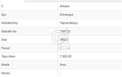 YAPRACIK'TA, 1000 M2, YÜKSEK KAT İMARLI SATILIK ARSA