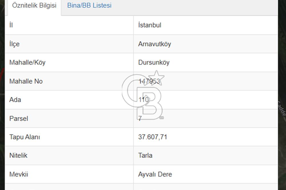 İSTANBUL ARNAVUTKÖY DURSUNKÖYDE YATIRIMLIK HİSSE