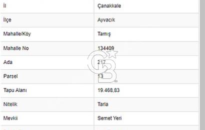 EKO TURİZME UYGUN 77.843m'2 PROJELER BÖLGESİNDE FIRSAT ARAZİ