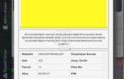 YATIRIM FIRSATI! Hacılar Mah. Satılık İmarlı Arsa