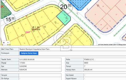 İlkadım Kavacık'ta FIRSAT 490 M2 Satılık 6 Kat İmarlı Arsa