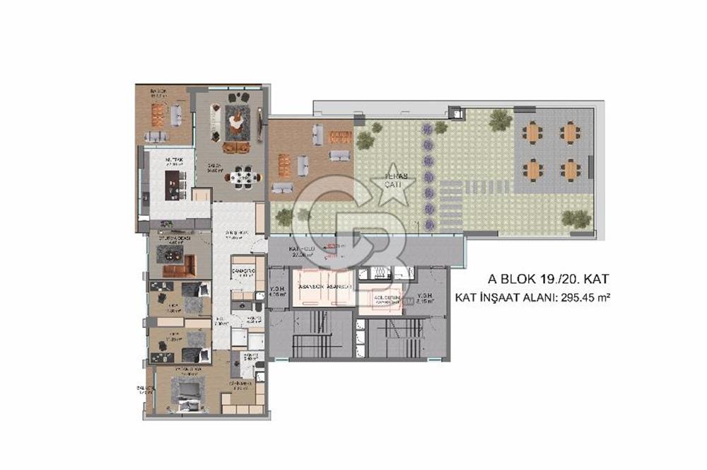 ÇUKURAMBAR da 4+1 REZİDANS daireler