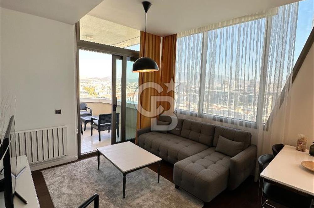 FOLKART TOWERS EŞYALI, BALKONLU VE EŞSİZ MANZARALI  1+1 DAİRE