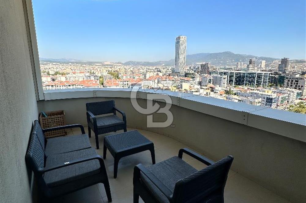 FOLKART TOWERS EŞYALI, BALKONLU VE EŞSİZ MANZARALI  1+1 DAİRE