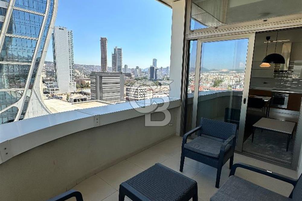 FOLKART TOWERS EŞYALI, BALKONLU VE EŞSİZ MANZARALI  1+1 DAİRE