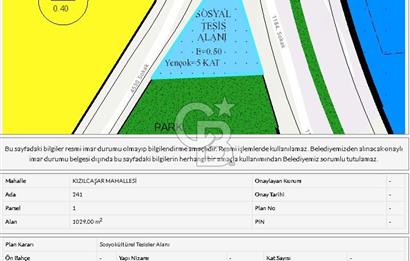 İNCEK KIZILCAŞAR DA SOSYAL TESİS ve ÖĞRENCİ YURDUNA UYGUN ARSA