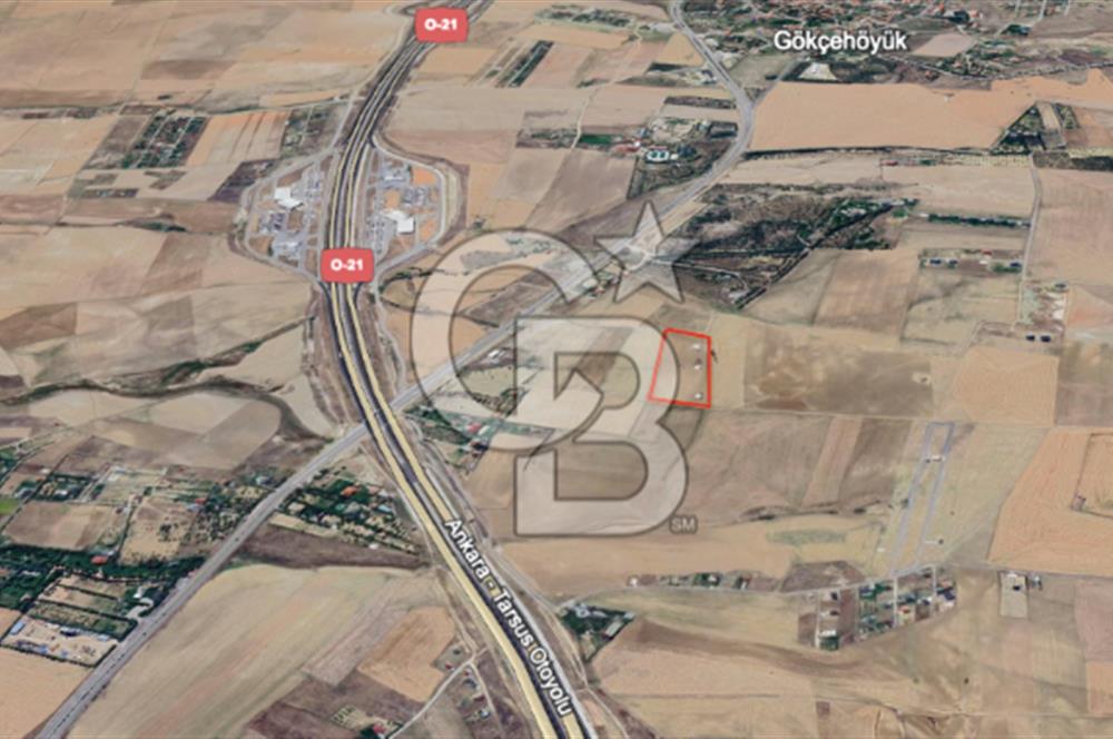 GÖLBAŞI / YAVRUCUK - HAYMANA YOLU ve OTOBAN YAKINI - 20.105 M2 TARLA